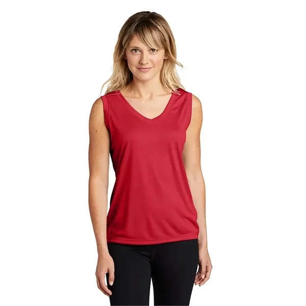 Sport-Tek® Women's Sleeveless PosiCharge® Competitor™ V-Neck - Sport-Tek® Women's Sleeveless PosiCharge® Competitor™ V-Neck - Image 3 of 5