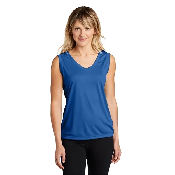 Sport-Tek® Women's Sleeveless PosiCharge® Competitor™ V-Neck - Sport-Tek® Women's Sleeveless PosiCharge® Competitor™ V-Neck - Image 4 of 5