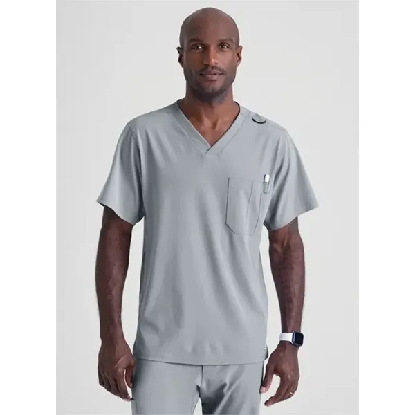 Barco Skechers Men's Structure V-Neck Chest Pocket Scrub Top - Barco Skechers Men's Structure V-Neck Chest Pocket Scrub Top - Image 14 of 14