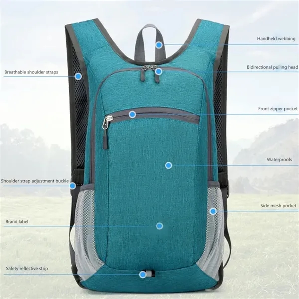 Foldable 15L Ultralight Water Resistant Hiking Backpack - Foldable 15L Ultralight Water Resistant Hiking Backpack - Image 1 of 4