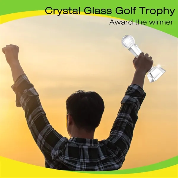 Crystal Glass Trophy - Crystal Glass Trophy - Image 3 of 4