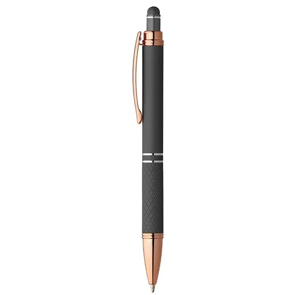 Quilted Grip Softy Metallic Stylus Rose Gold Pen - Quilted Grip Softy Metallic Stylus Rose Gold Pen - Image 2 of 11