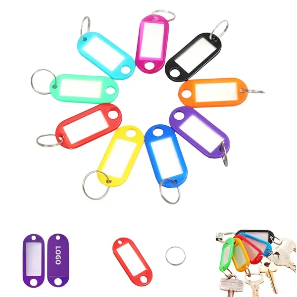 Durable Plastic Key Ring Tag Label Card - Durable Plastic Key Ring Tag Label Card - Image 0 of 4