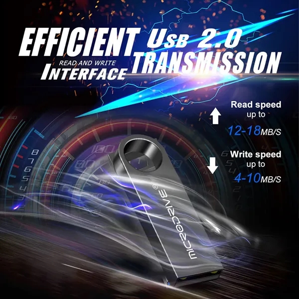 High-Speed USB 3.0 Metal Flash Drive with Keychain - High-Speed USB 3.0 Metal Flash Drive with Keychain - Image 3 of 9