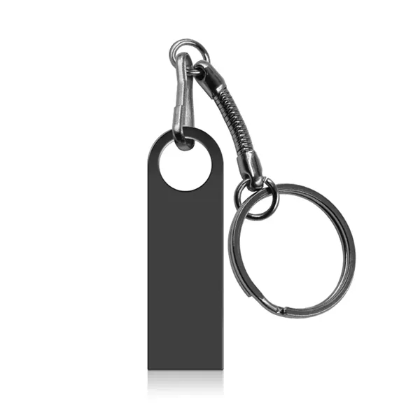 High-Speed USB 3.0 Metal Flash Drive with Keychain - High-Speed USB 3.0 Metal Flash Drive with Keychain - Image 8 of 9