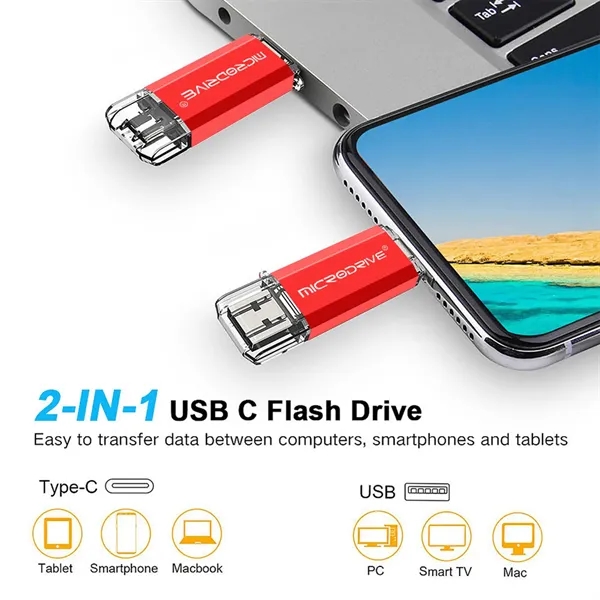 Dual Interface USB C Flash Drive - Dual Interface USB C Flash Drive - Image 3 of 9