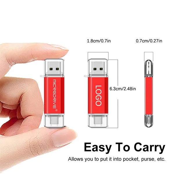 Dual Interface USB C Flash Drive - Dual Interface USB C Flash Drive - Image 5 of 9