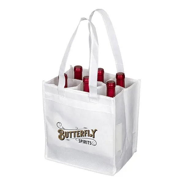 6 Bottle Wine Tote Bag - 6 Bottle Wine Tote Bag - Image 0 of 3