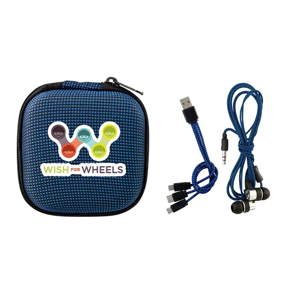 TEXTURED CHARGING CABLE EAR BUD KIT - TEXTURED CHARGING CABLE EAR BUD KIT - Image 4 of 13