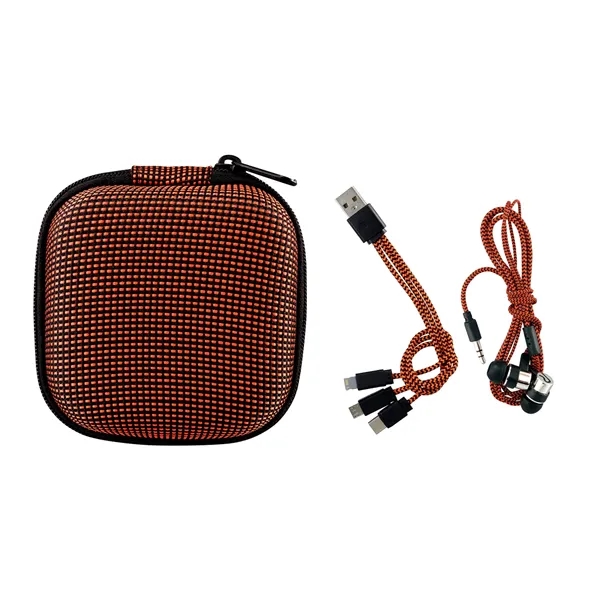 TEXTURED CHARGING CABLE EAR BUD KIT - TEXTURED CHARGING CABLE EAR BUD KIT - Image 7 of 13