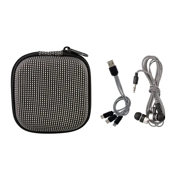 TEXTURED CHARGING CABLE EAR BUD KIT - TEXTURED CHARGING CABLE EAR BUD KIT - Image 11 of 13