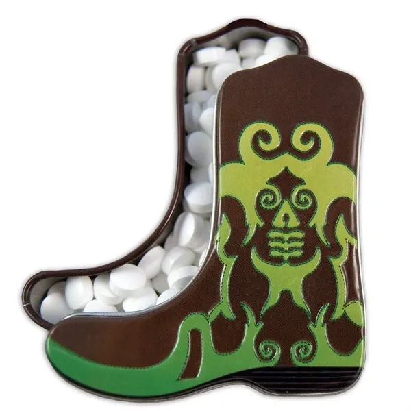 Cowboy Boot Tin Filled with Mints - Cowboy Boot Tin Filled with Mints - Image 4 of 4