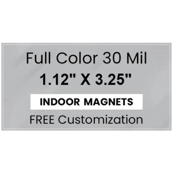 Magnet - 1.125x3.25 Square Corners - Magnet - 1.125x3.25 Square Corners - Image 1 of 2