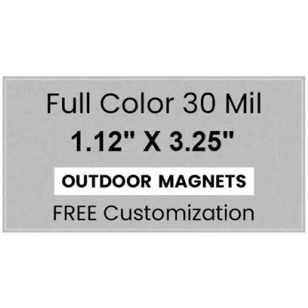 Magnet - 1.125x3.25 Square Corners - Magnet - 1.125x3.25 Square Corners - Image 2 of 2
