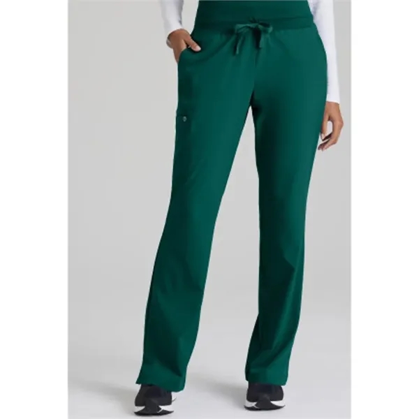 Barco One Women's Flare Leg Knit Waistband Cargo Scrub Pant - Barco One Women's Flare Leg Knit Waistband Cargo Scrub Pant - Image 9 of 9