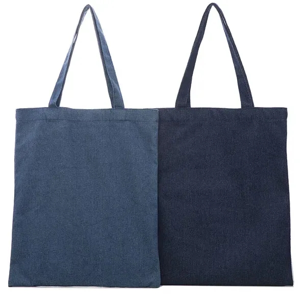 Reusable Denim Tote Bag - Reusable Denim Tote Bag - Image 4 of 5