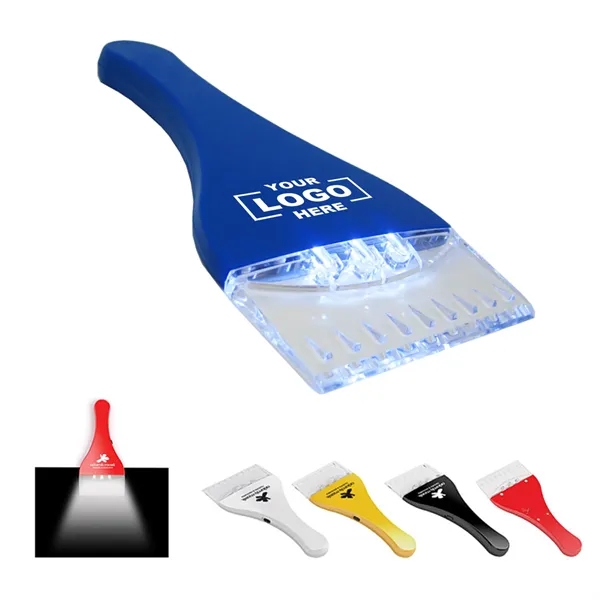 Snowflake Ice Scraper With 3 LED Light - Snowflake Ice Scraper With 3 LED Light - Image 0 of 3