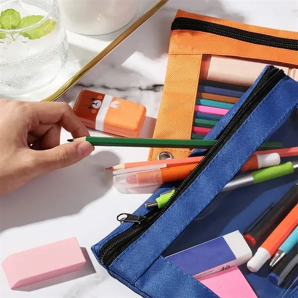 Oxford cloth blotter large capacity pencil case - Oxford cloth blotter large capacity pencil case - Image 3 of 4