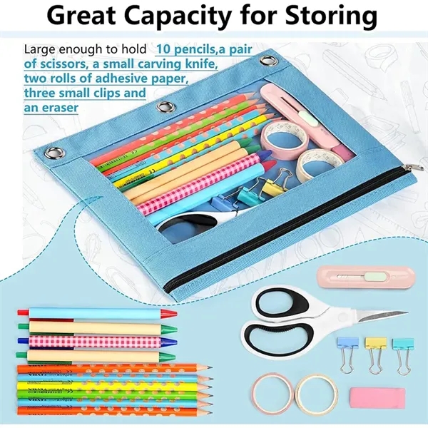Oxford cloth blotter large capacity pencil case - Oxford cloth blotter large capacity pencil case - Image 4 of 4