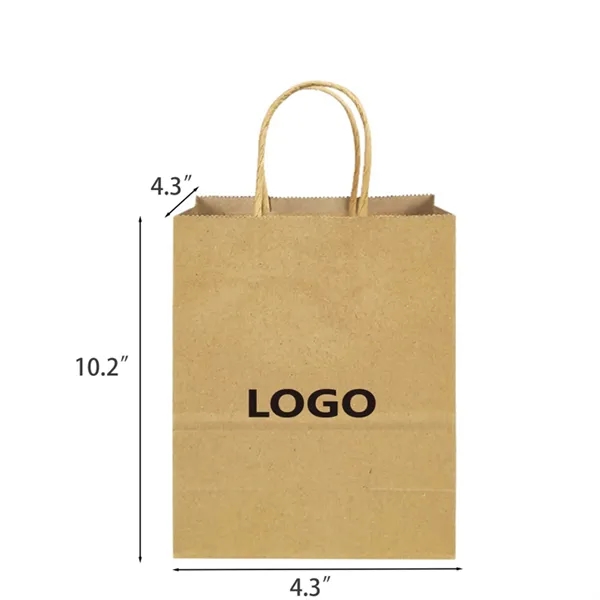 Kraft Paper Tote Gift Bag 50PCS - Kraft Paper Tote Gift Bag 50PCS - Image 1 of 1