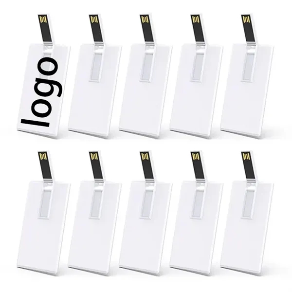 Portable ABS 128MB USB Flash Drive Card Style - Portable ABS 128MB USB Flash Drive Card Style - Image 0 of 3