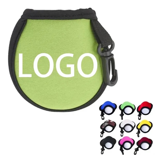Neoprene Cleaning Pouch Portable Golf Ball Accessory - Neoprene Cleaning Pouch Portable Golf Ball Accessory - Image 0 of 3