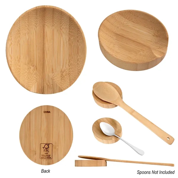 Custom Bamboo Spoon Rest