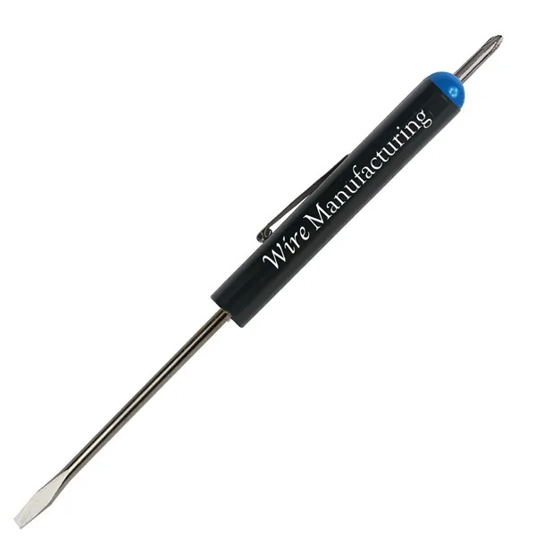 Pocket Screwdriver - Fixed 1/8" Flat Tip Blade w/ #0 PLP Top - Pocket Screwdriver - Fixed 1/8" Flat Tip Blade w/ #0 PLP Top - Image 0 of 19