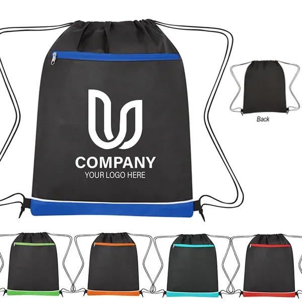 Non-Woven Bandura Drawstring Bag -14" W x 18" H - Non-Woven Bandura Drawstring Bag -14" W x 18" H - Image 0 of 4
