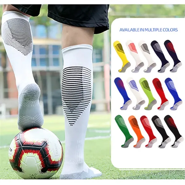 Adult non-slip terry sports socks kid's knee high stocking - Adult non-slip terry sports socks kid's knee high stocking - Image 0 of 17