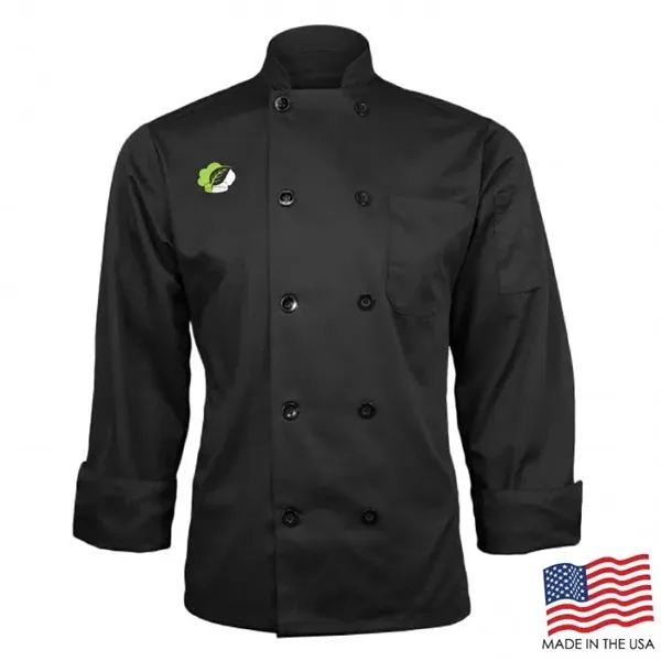 Classic Chef Coat with Long Sleeves - Classic Chef Coat with Long Sleeves - Image 3 of 8