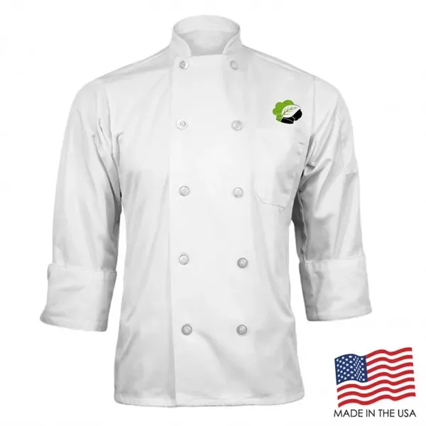Classic Chef Coat with Long Sleeves - Classic Chef Coat with Long Sleeves - Image 5 of 8