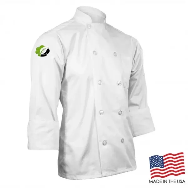 Classic Chef Coat with Long Sleeves - Classic Chef Coat with Long Sleeves - Image 6 of 8