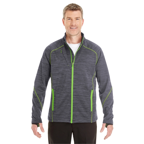 North End Men's Flux Melange Bonded Fleece Jacket - North End Men's Flux Melange Bonded Fleece Jacket - Image 6 of 39