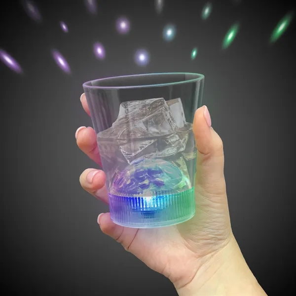 8 oz Light Up LED Disco Ball Rocks Glass - 8 oz Light Up LED Disco Ball Rocks Glass - Image 1 of 6