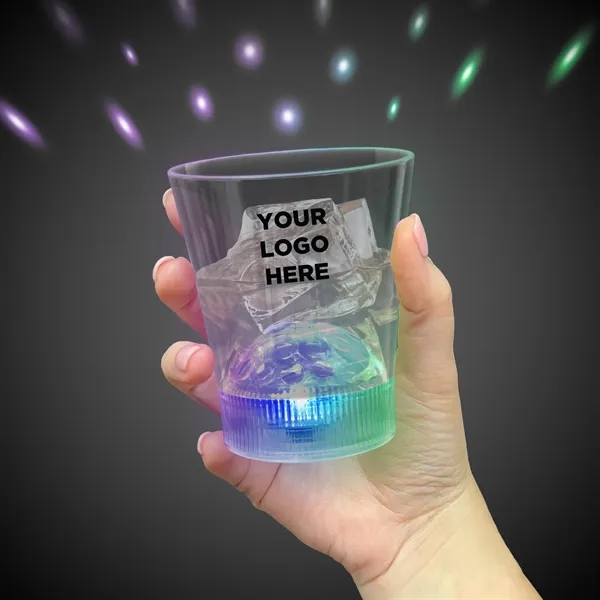 8 oz Light Up LED Disco Ball Rocks Glass - 8 oz Light Up LED Disco Ball Rocks Glass - Image 2 of 6