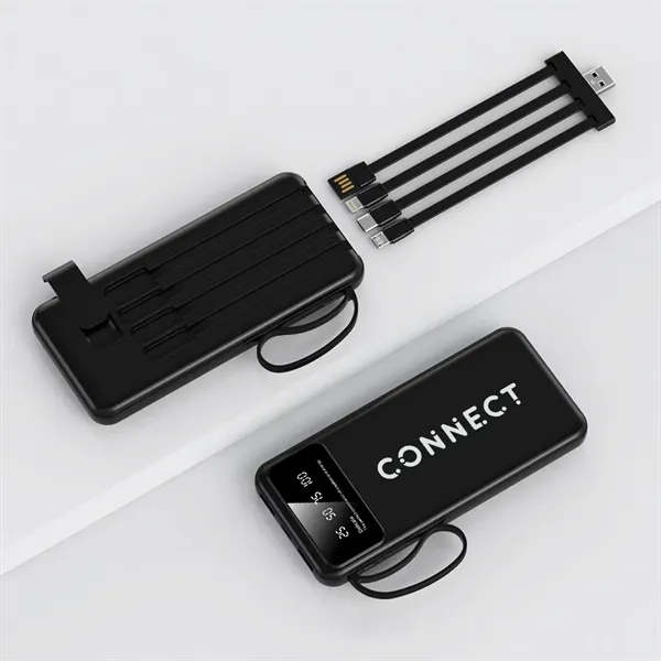 LED Display 8000 mAh Power Bank with Flashlight - LED Display 8000 mAh Power Bank with Flashlight - Image 9 of 16