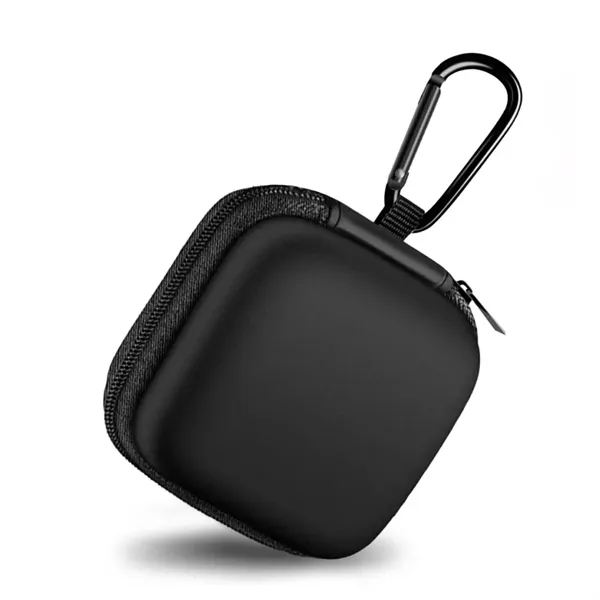 EVA Square Earbuds Carrying Case With Carabiner - EVA Square Earbuds Carrying Case With Carabiner - Image 3 of 3
