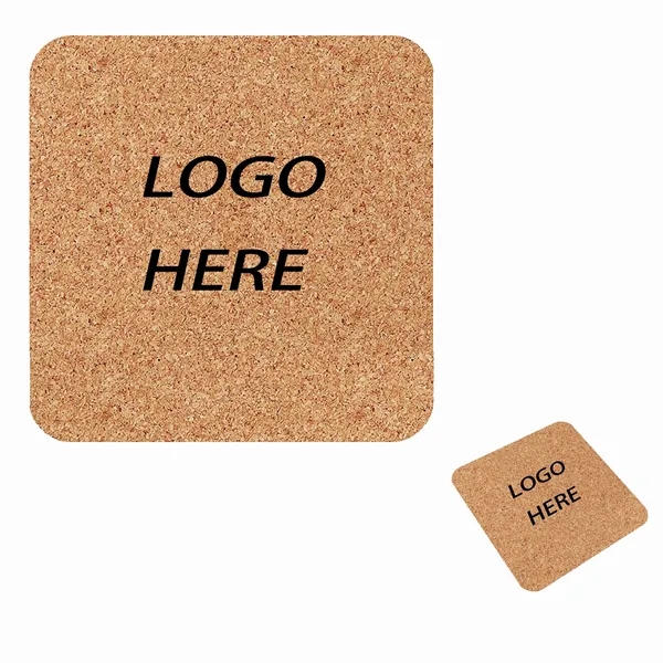 Square Absorbent Cork Coaster - Square Absorbent Cork Coaster - Image 0 of 0