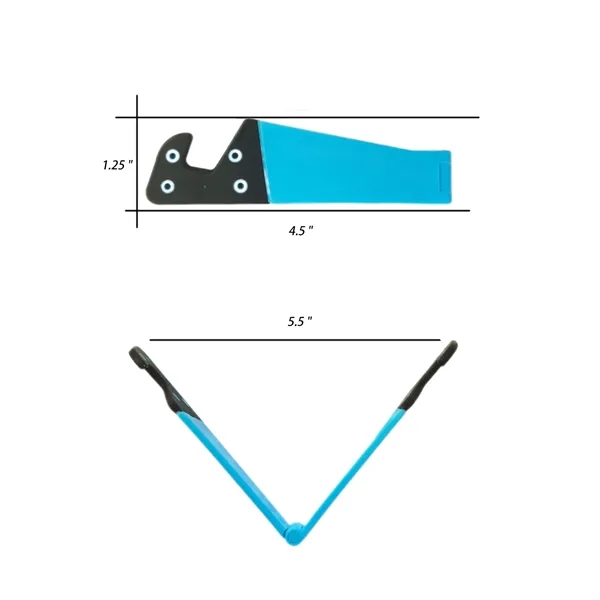 Plastic Foldable V-Shaped Phone Stand - Plastic Foldable V-Shaped Phone Stand - Image 1 of 1