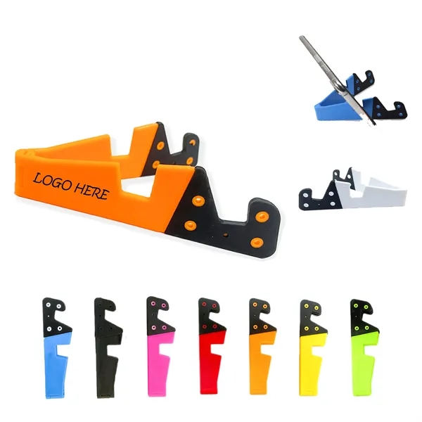 Upgraded Plastic Foldable V-Shaped Phone Stand - Upgraded Plastic Foldable V-Shaped Phone Stand - Image 0 of 1