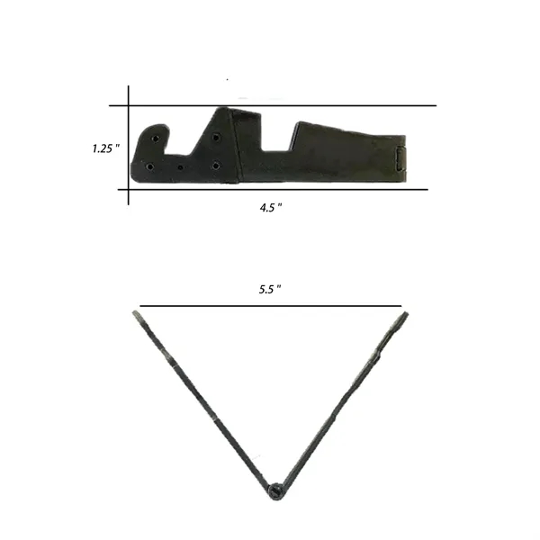 Upgraded Plastic Foldable V-Shaped Phone Stand - Upgraded Plastic Foldable V-Shaped Phone Stand - Image 1 of 1