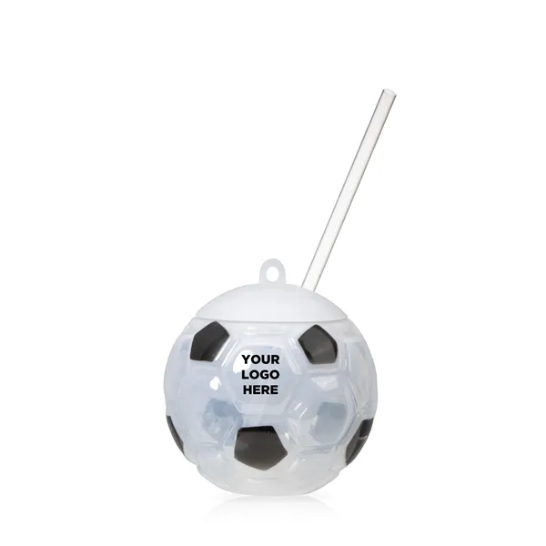 Soccer Ball Light Up Cup with Lid and Straw - Soccer Ball Light Up Cup with Lid and Straw - Image 5 of 13