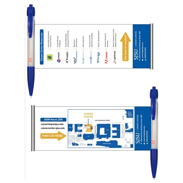 Promotional Pull-Out Banner Pen With Custom Badge - Promotional Pull-Out Banner Pen With Custom Badge - Image 1 of 5