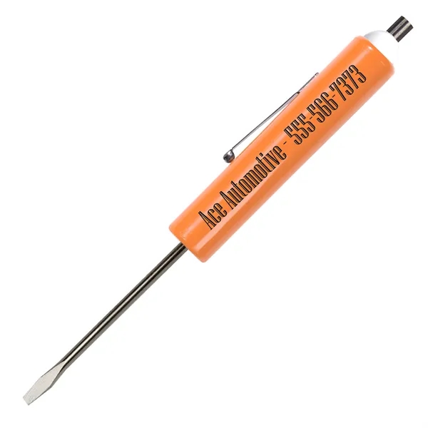 Jumbo Pocket Screwdriver - 1/8" Flat Tip Blade w/Magnet Top - Jumbo Pocket Screwdriver - 1/8" Flat Tip Blade w/Magnet Top - Image 14 of 15