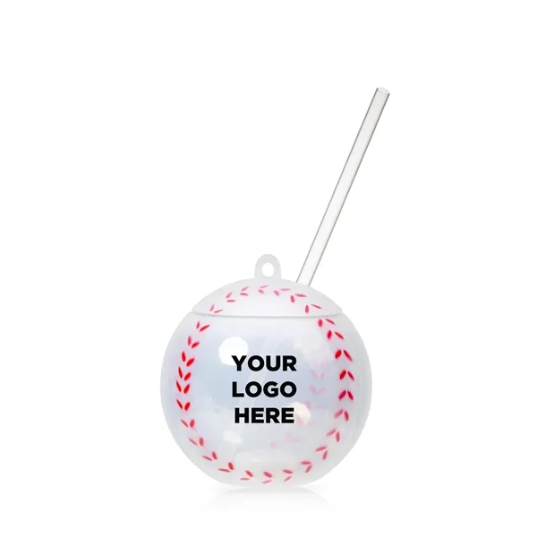 18oz Light Up Baseball Cup with Lid and Straw - 18oz Light Up Baseball Cup with Lid and Straw - Image 4 of 13