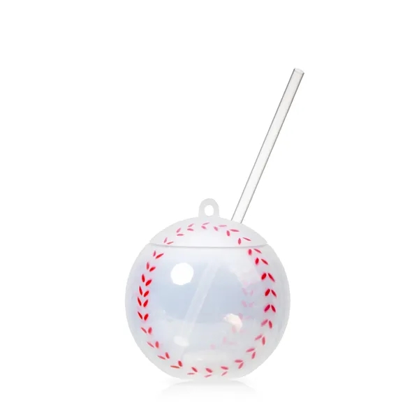 18oz Light Up Baseball Cup with Lid and Straw - 18oz Light Up Baseball Cup with Lid and Straw - Image 7 of 13