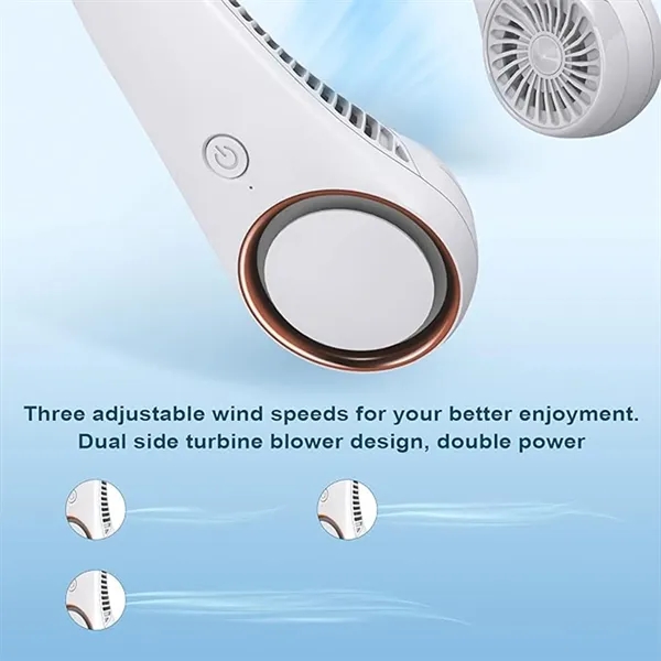 Personal Neck Cooling Rechargeable Bladeless Fan - Personal Neck Cooling Rechargeable Bladeless Fan - Image 5 of 5