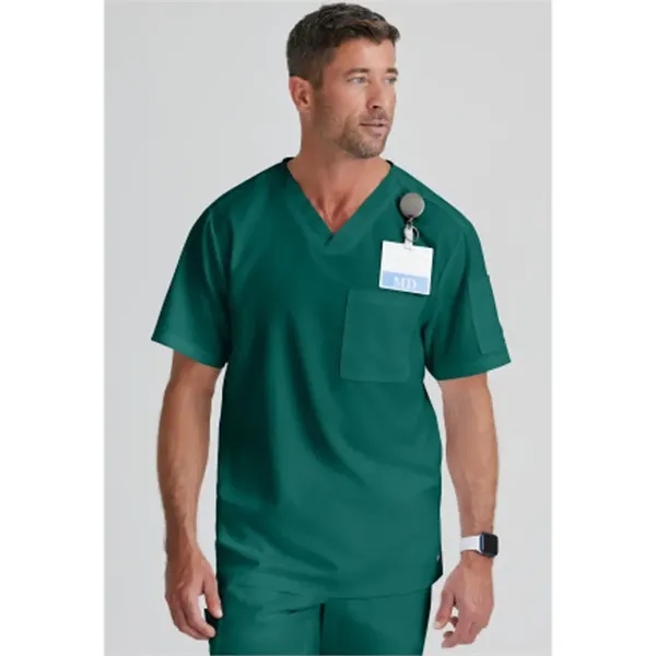 Barco Grey's Anatomy Men's 2-Pocket Evan V-Neck Scrub Top - Barco Grey's Anatomy Men's 2-Pocket Evan V-Neck Scrub Top - Image 24 of 25