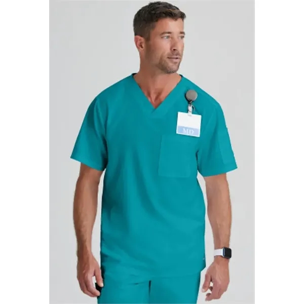 Barco Grey's Anatomy Men's 2-Pocket Evan V-Neck Scrub Top - Barco Grey's Anatomy Men's 2-Pocket Evan V-Neck Scrub Top - Image 25 of 25
